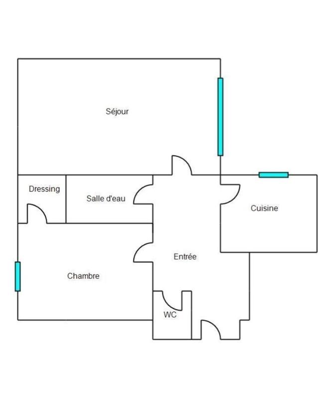 Appartement - 42 m² - 2 pièces