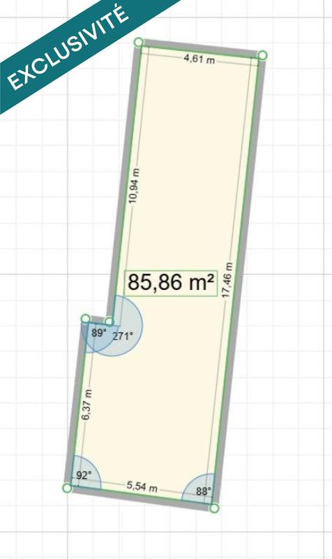 Maison - 90 m² - 1 pièce