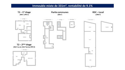 Immeuble - 318 m² - 5 pièces
