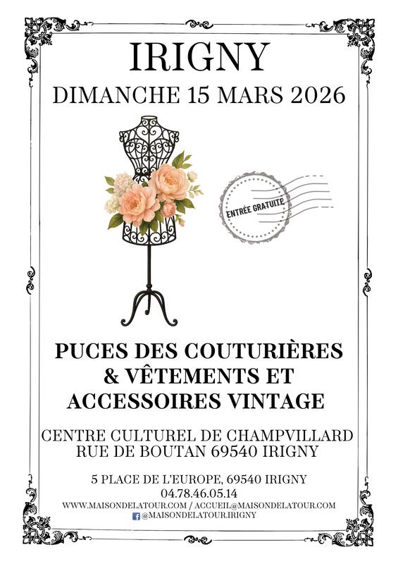 Puces des couturières et vêtements et accessoires vintage