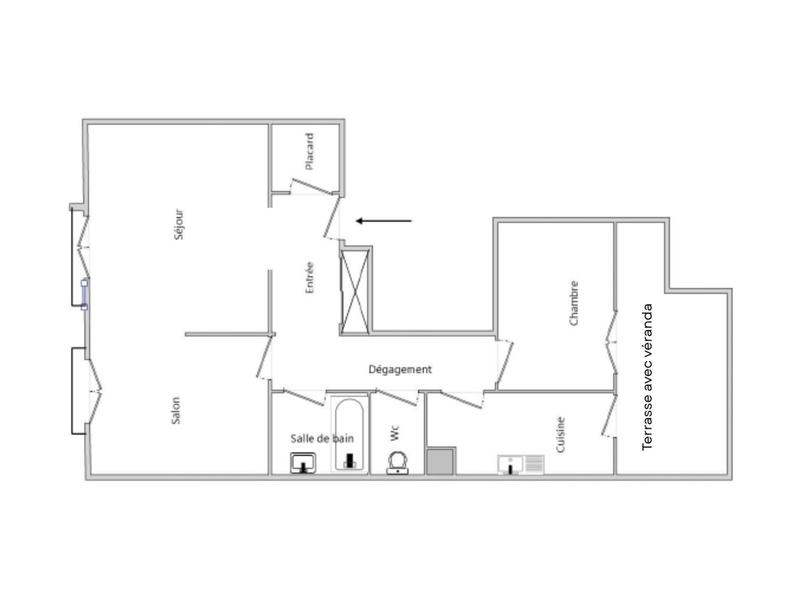 Appartement - 67 m² - 3 pièces