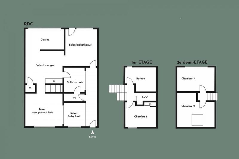 Maison - 120 m² - 6 pièces