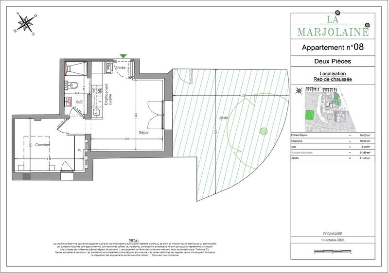 Appartement - 31 m² - 2 pièces