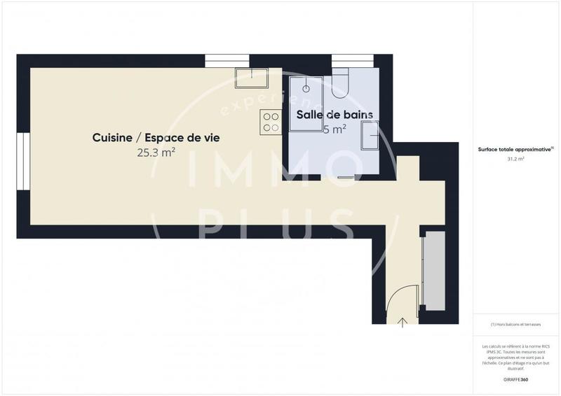 Appartement - 32 m² - 1 pièce