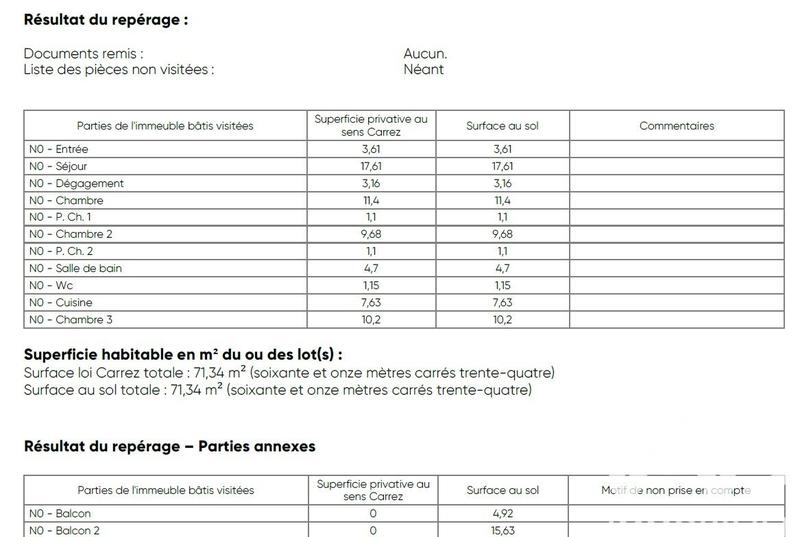 Appartement - 71 m² - 4 pièces