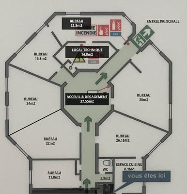 Bureau - 230 m²
