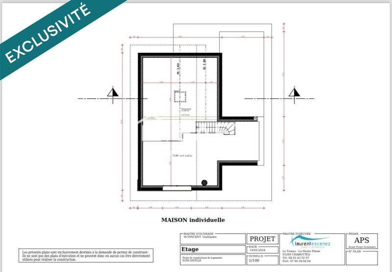 Maison - 74 m² - 3 pièces