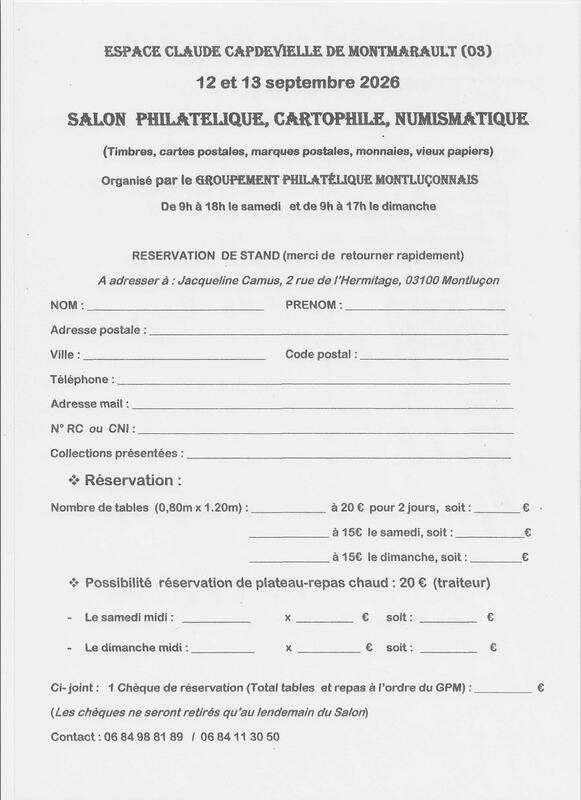 Salon philatélique, cartophile, marcophile, numismatique,