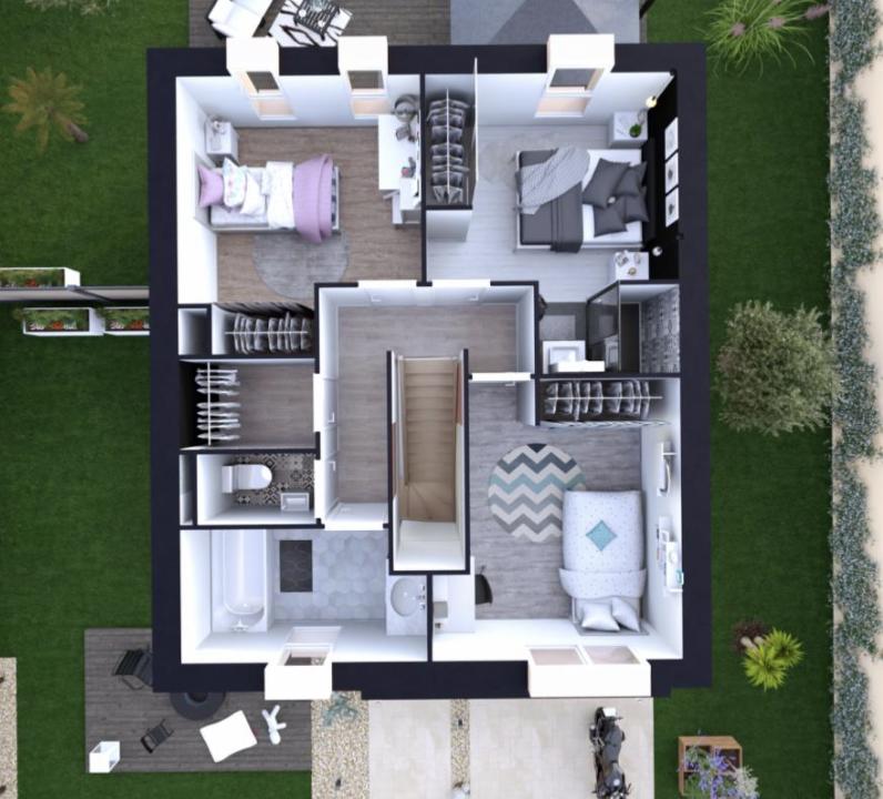 Maison - 98 m² - 4 pièces