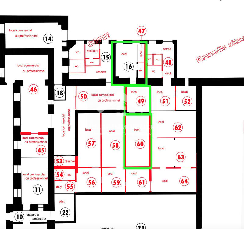 Local commercial - 55 m²