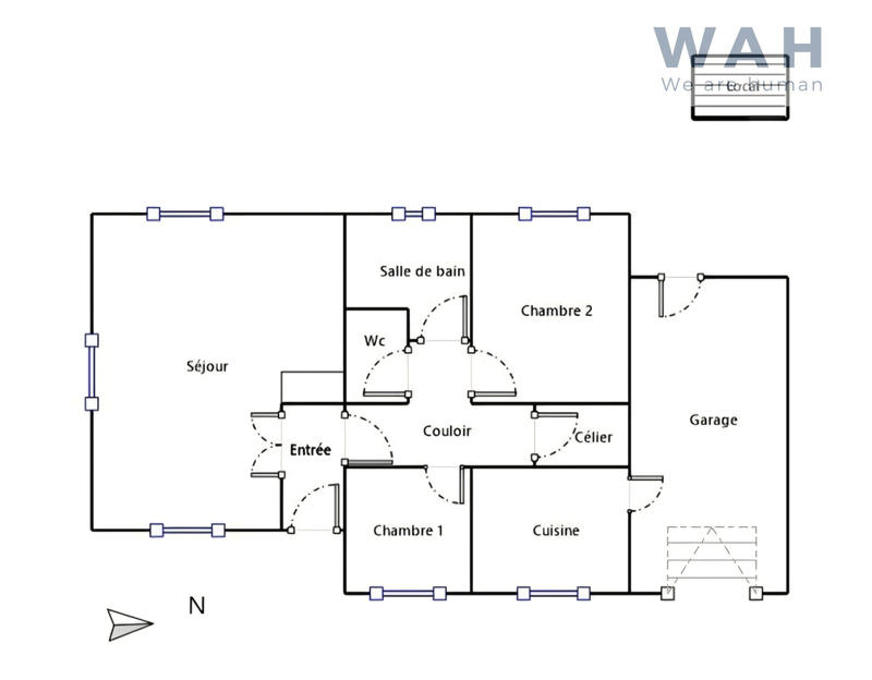Maison - 74 m² - 4 pièces
