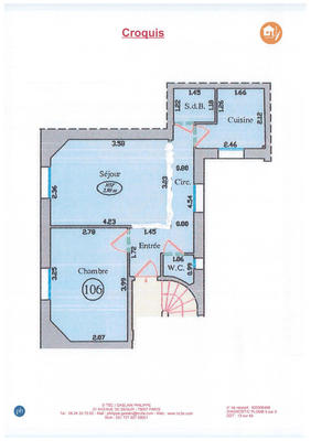 Appartement - 37 m² - 2 pièces