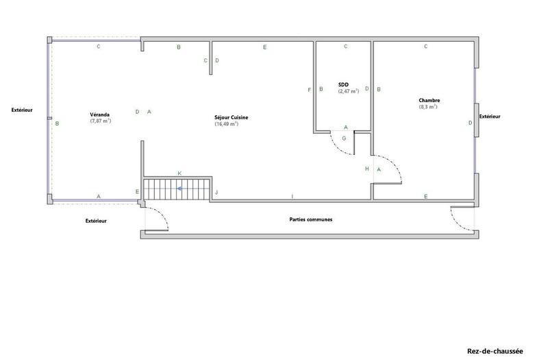 Appartement - 35 m² - 2 pièces