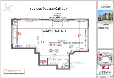 Local commercial - 80 m²