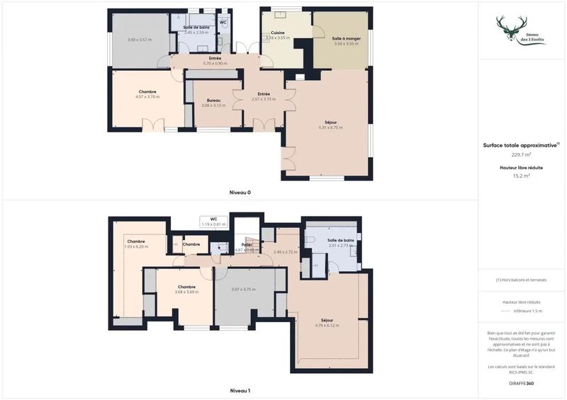 Appartement - 200 m² - 11 pièces