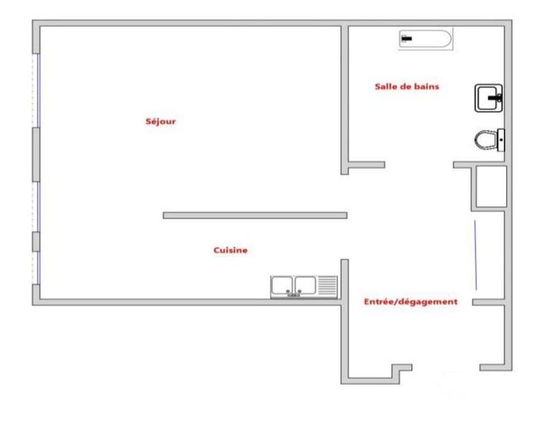 Appartement - 36 m² - 1 pièce