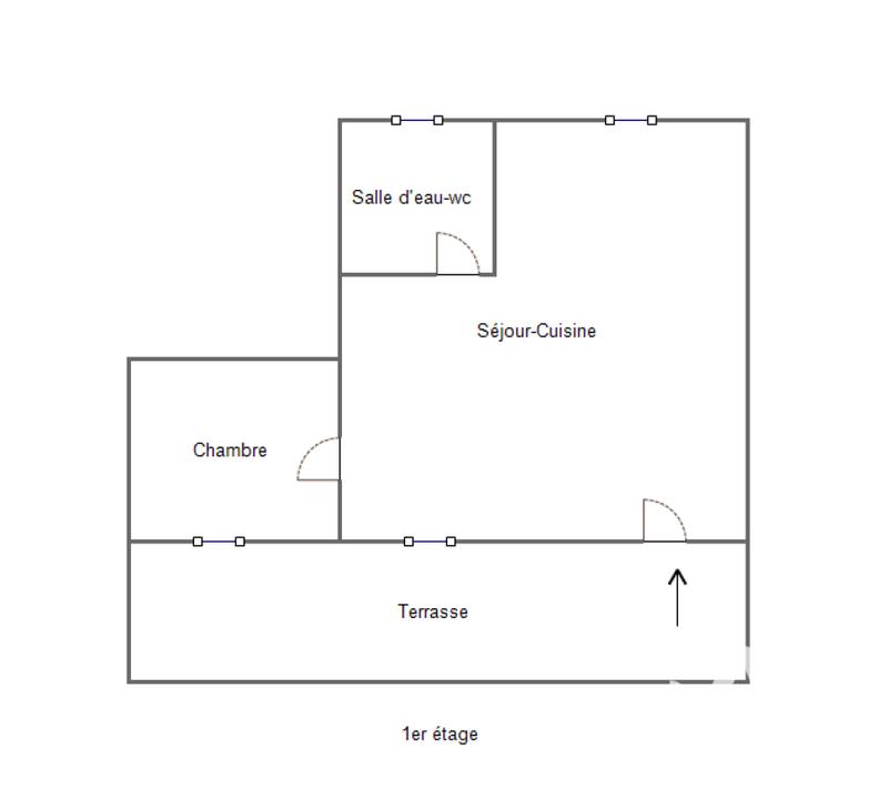Appartement - 40 m² - 2 pièces