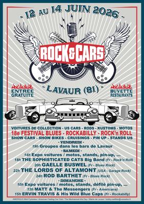 Festival  Rock’&amp;’Cars à Lavaur (81) du 12 au 14 juin 2026