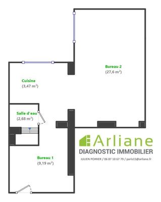 Local commercial - 46 m² - 1 pièce