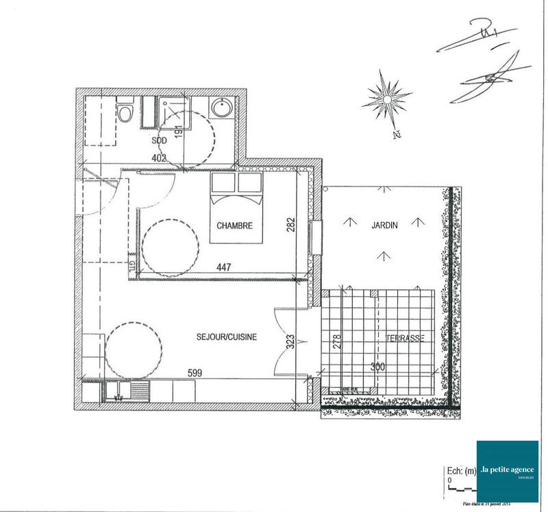 Appartement - 43 m² - 2 pièces