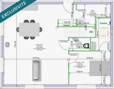 Maison - 115 m² - 5 pièces