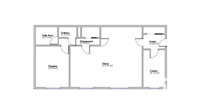 Appartement - 56 m² - 3 pièces