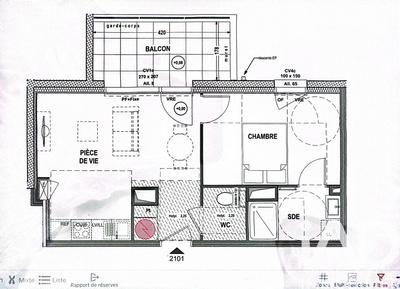 Appartement - 39 m² - 2 pièces