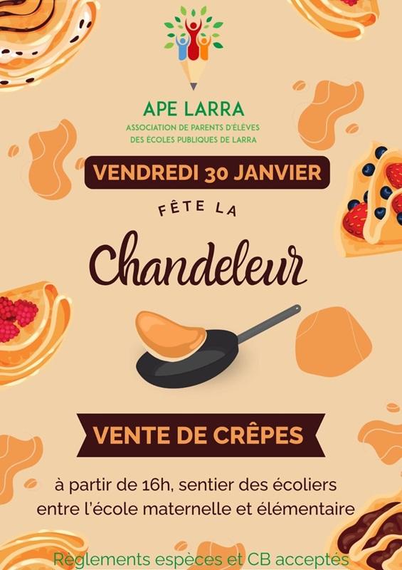 Chandeleur à Larra