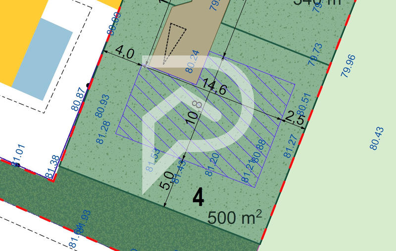 Terrain - 500 m²