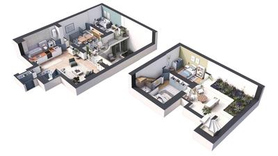 Appartement - 93 m² - 4 pièces