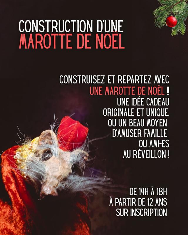 Ateliers Marionnette, Boutique de Noël, boissons chaudes