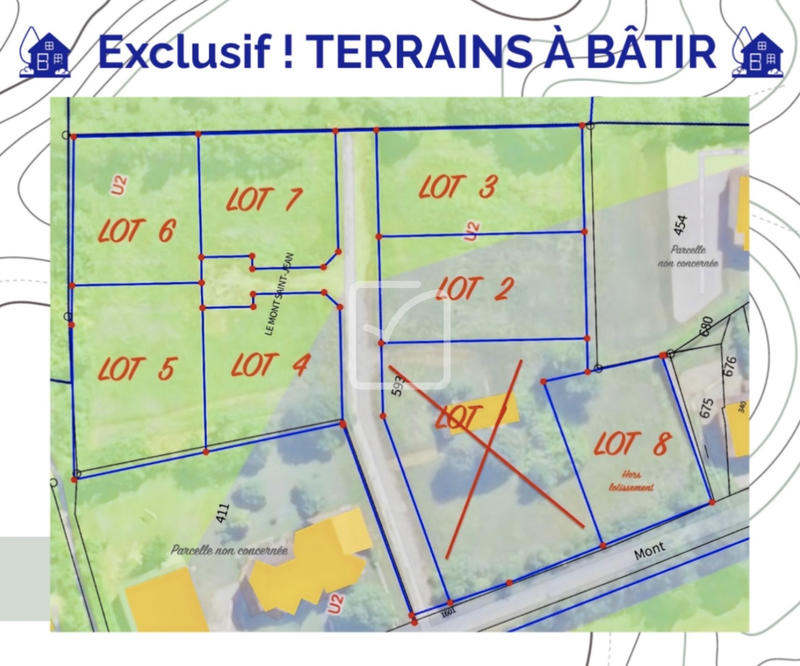 Terrain - 800 m²