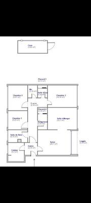 Appartement - 97 m² - 5 pièces