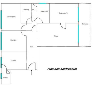 Appartement - 78 m² - 4 pièces
