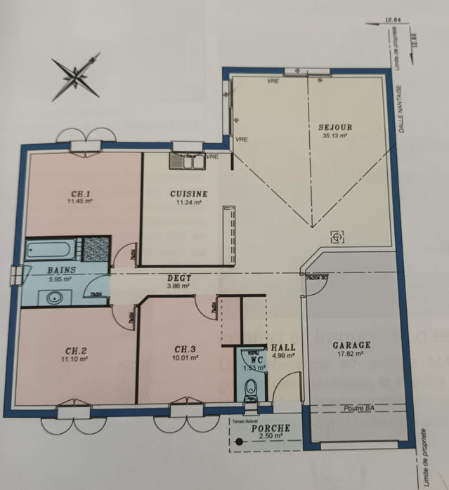 Maison - 95 m² - 4 pièces