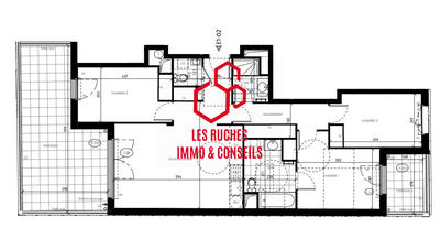 Appartement - 80 m² - 4 pièces