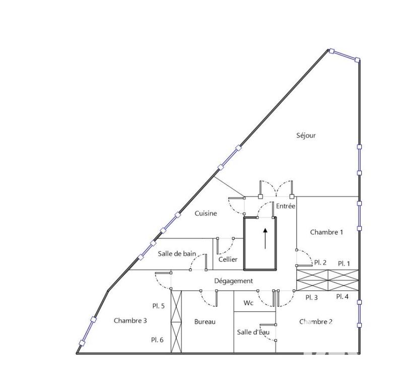 Appartement - 103 m² - 4 pièces