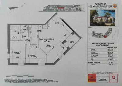 Appartement - 71 m² - 3 pièces