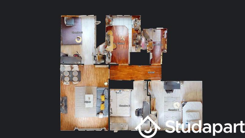 Chambre - 10 m² - 1 pièce