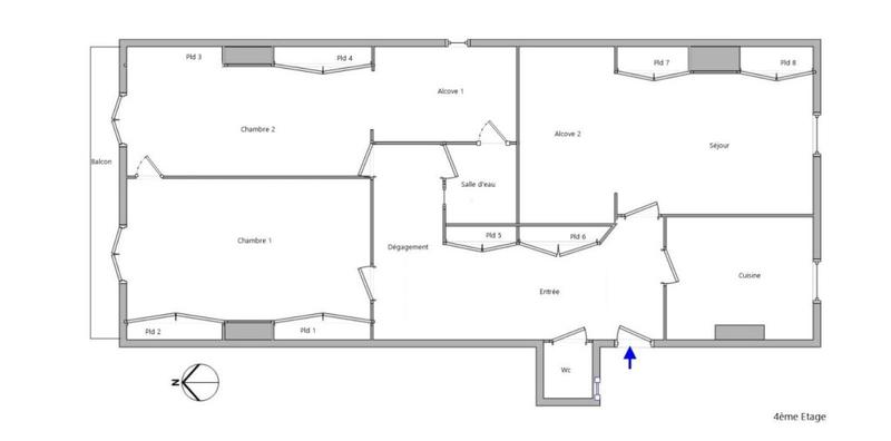 Appartement - 86 m² - 3 pièces