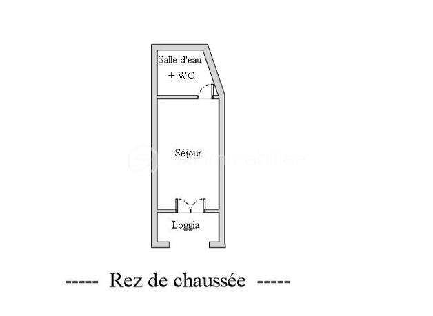 Studio - 19 m² - 1 pièce