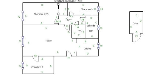 Appartement - 65 m² - 4 pièces