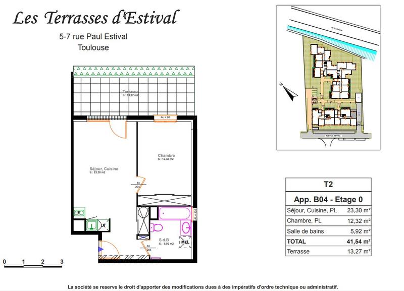 Appartement - 41 m² - 2 pièces