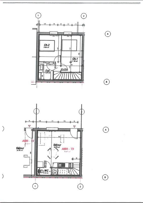 Appartement - 55 m² - 3 pièces