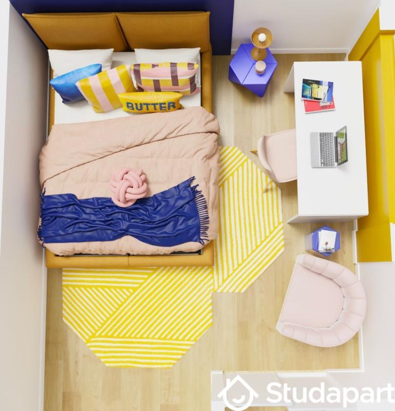 Chambre - 10 m² - 1 pièce