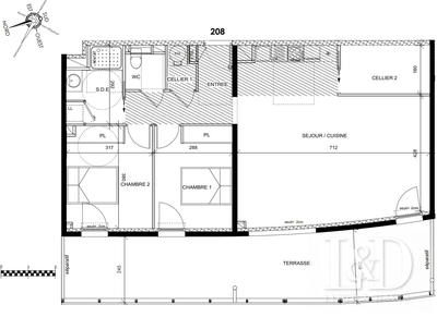 Appartement - 85 m² - 3 pièces