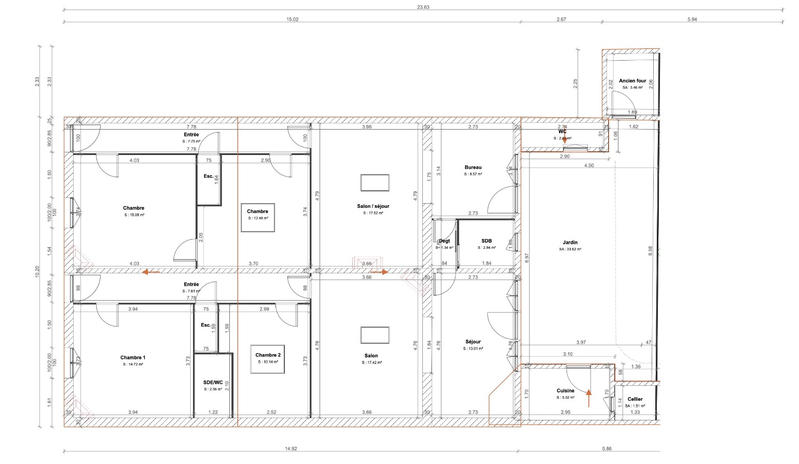Maison - 136 m² - 7 pièces