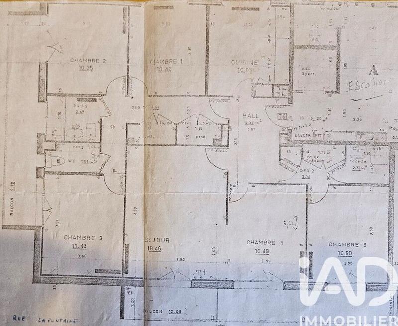 Appartement - 110 m² - 5 pièces