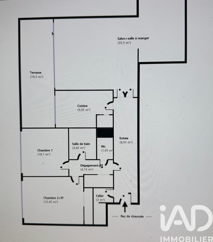 Appartement - 89 m² - 4 pièces