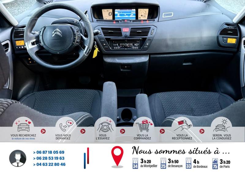 Citroën C4 Picasso Grand 1.6 e-HDi 110cv Seduction Palette au volant*Barres de toit*Ct Révision Kit Distribution Entretien Complet Ok*Véhicule Sous Garantie*100 Points Contrôles*CarteGrise Moitié prix (Véhicule plus 10 ans)*4 Pneus saisons ("M+S") Neufs*R